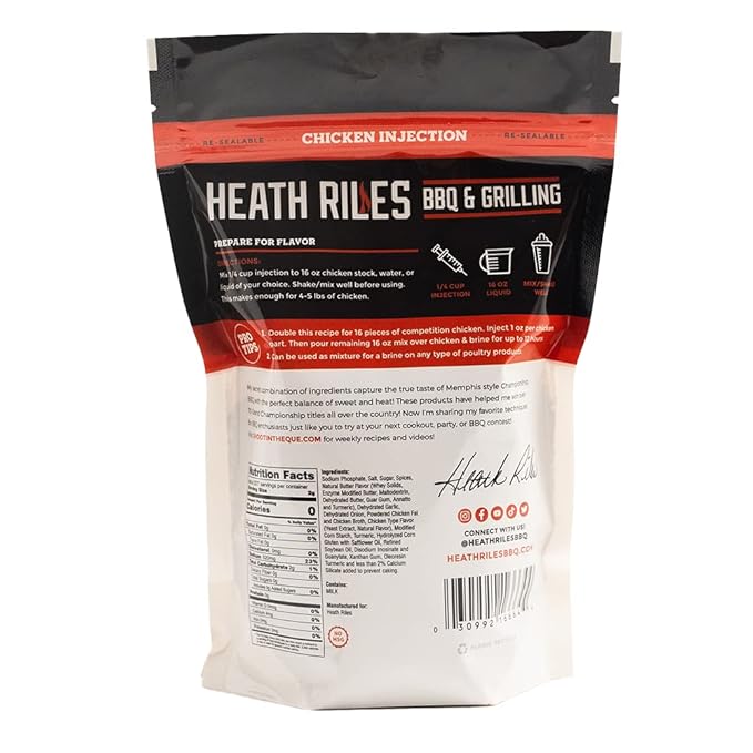 Chicken Injection & Brine, Heath Riles Meat Injector, Award Winning Chicken Injector & Brines, Made