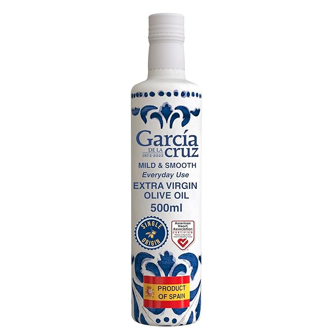 Organic Extra Virgin Olive Oil by Garcia de la Cruz, Mild Smooth Flavor for Everyday Use, Spanish