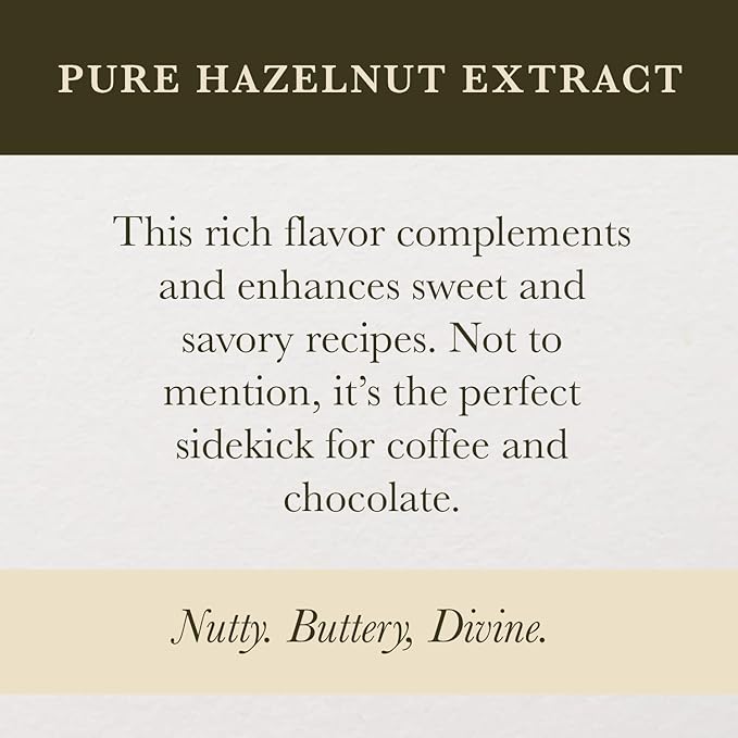 Cook's, Pure Hazelnut Flavor, Perfect for Baking and Cooking, Certified Kosher, Gluten Free