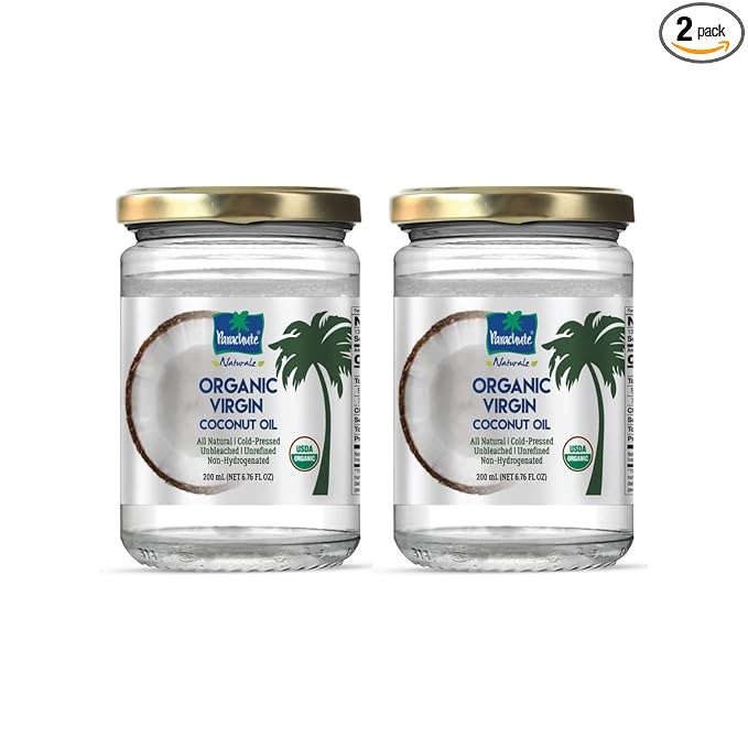 Parachute Naturalz Organic Virgin Coconut Oil | Cooking, Hair, Body Oil & Pulling | Cold Pressed |