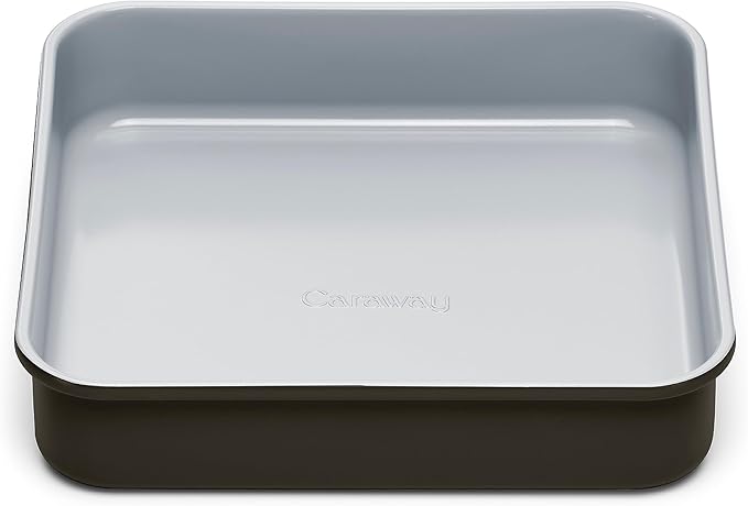 Caraway Non-Stick Ceramic 9??Square Pan - Naturally Slick Ceramic Coating - Non-Toxic, PTFE & PFOA