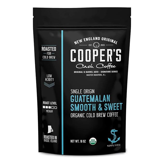 Guatemala Organic Cold Brew Coffee, Single Origin, Gourmet Beans, Tasting Notes of Milk Chocolate