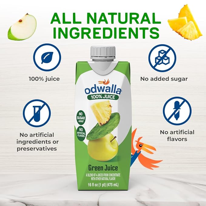 Odwalla Green Juice ??Green Drink with Nopal Cactus, Apple, Orange & Pineapple ??Natural