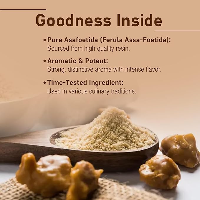 Minature Asafoetida Powder (Hing) | Natural Indian Spice 227g (8oz)| Heeng Powder | Authentic