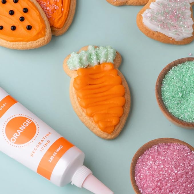 Sweets Indeed Holiday Cookie Decorating Kit plus Sprinkles Frosting Tubes nozzles 14.17 ounces