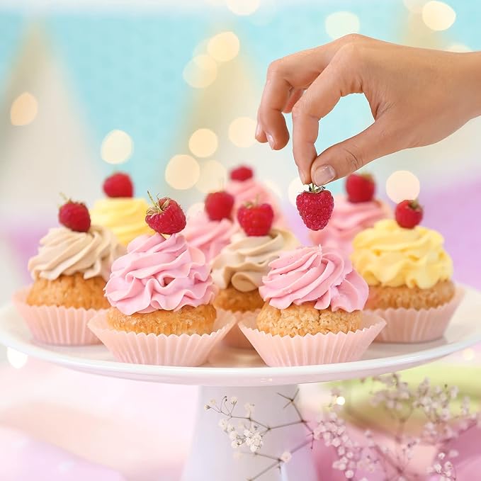 1000 Pcs White Mini Cupcake Liners Small Muffin Liners No Smell Premium Greaseproof Paper Cupcake
