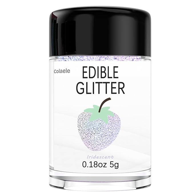 Iridescent Edible Glitter for Drinks - 5 Grams Prism Powder Cocktail Drink Glitter Food Grade