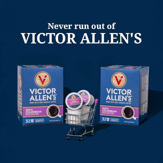 Victor Allen's Coffee Hazelnut Flavored, Medium Roast, 42 Count, Single Serve Coffee Pods for