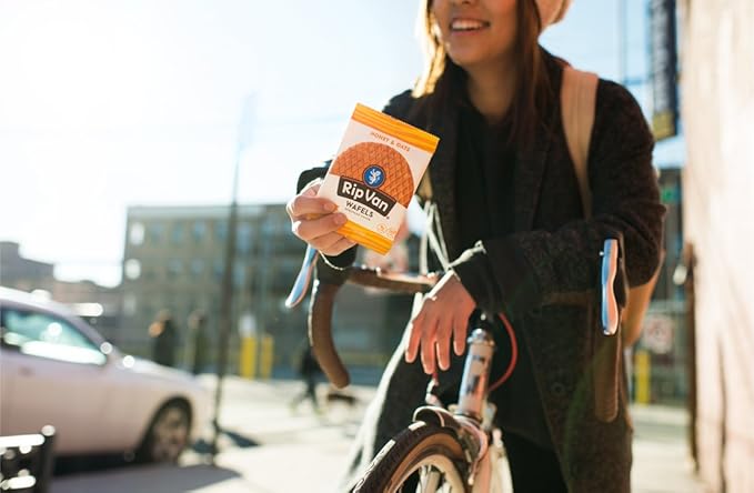 Rip Van Wafels Honey & Oats Stroopwafels - Healthy Snacks - Non GMO Snack - Keto Friendly - Office