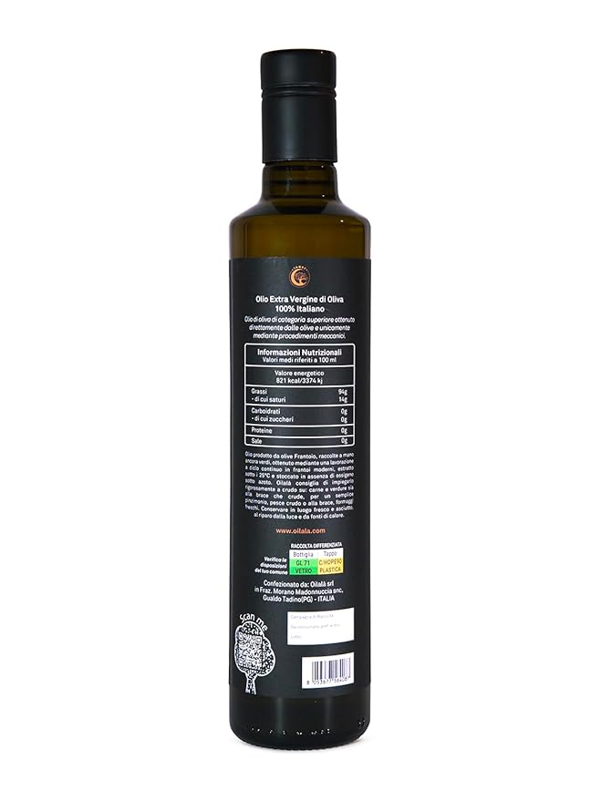 Oilala Extra Virgin Olive Oil, Robust Flavor, 2022 Gold Medal NYIOOC! filtered,Italian Family Farm