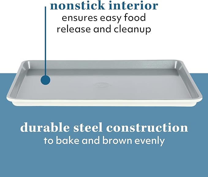 Sur La Table Kitchen Essentials Bake Sale Large 18 X 13 Inch PFA Free Ceramic Nonstick