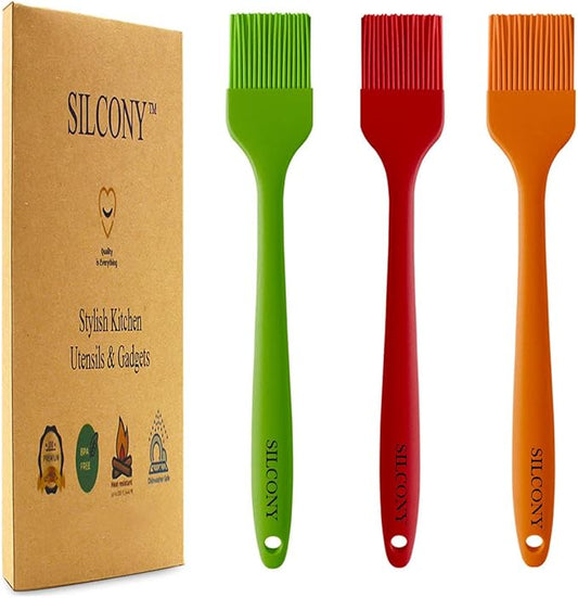 10" Silicone Pastry Basting BIG SIZE Brushes Heat Resistant BPA Free for BBQ Grill Barbecue &