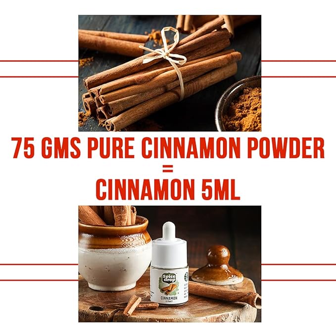 Spice Drop Cinnamon Cassia Extract – Baking, Cooking, Smoothie, Dessert, Coffee, Tea | Premium
