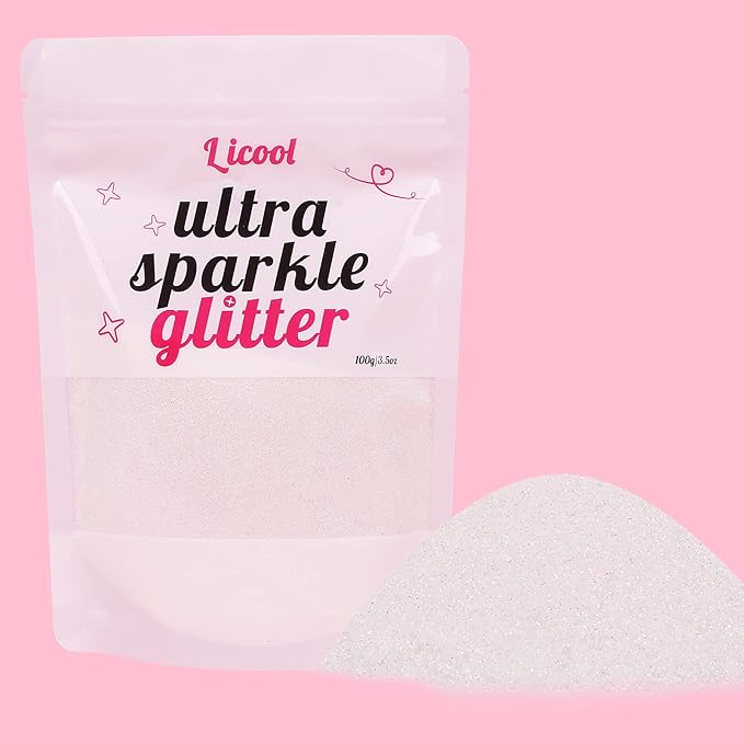 Holographic Fine Glitter, 100g/3.5oz Extra Fine Glitters Powder Packs for Resin, Craft Glitter for