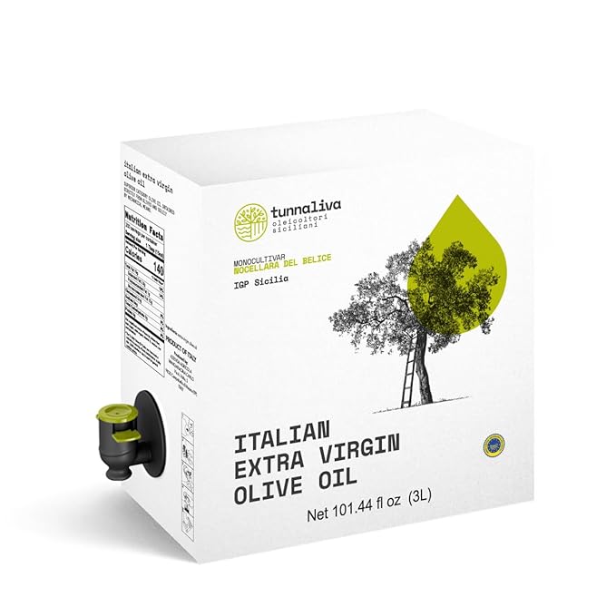 Tunnaliva EVO Oil - Italian Extra Virgin Olive Oil - 100% Nocellara del Belice - IGP Sicilia