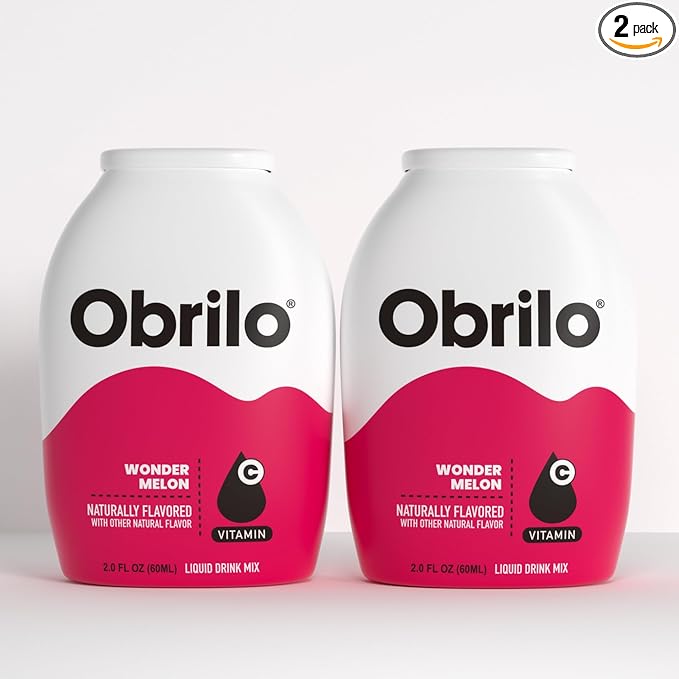 Obrilo Water Enhancer Liquid Flavoring Drops - ZERO Sugar/Calorie, Dye Free, Naturally Flavored