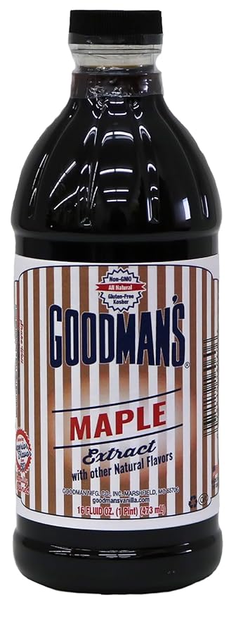 Goodman's Natural Maple Extract - Gluten-Free, Non-GMO, Kosher, Low Carb & Low Calorie, Low