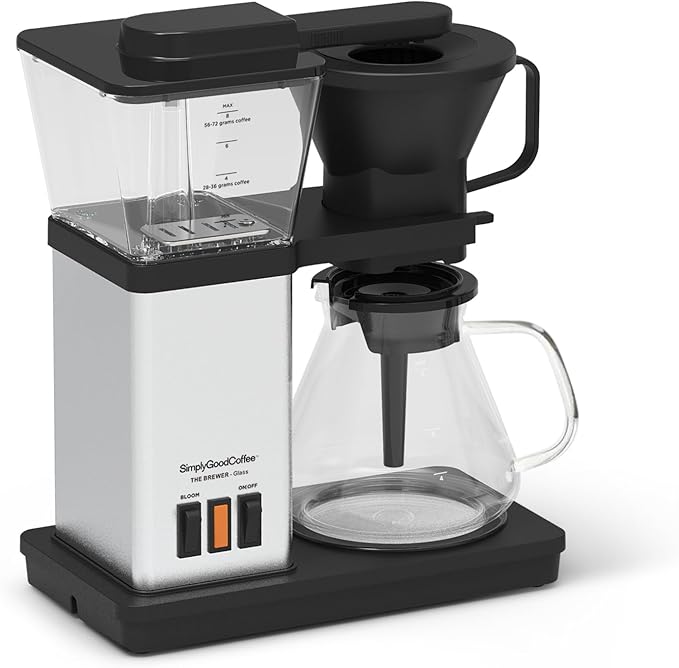 SimplyGoodCoffee Coffee Maker / Coffee Machine. 8 Cup Automatic Drip Pour Over Coffee Brewer. Easy