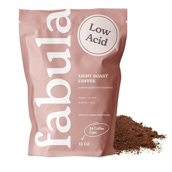 Fabula Coffee Light Roast Freshly Ground - Organic - Low Acid - Single Origin - Non-GMO - Mold Free