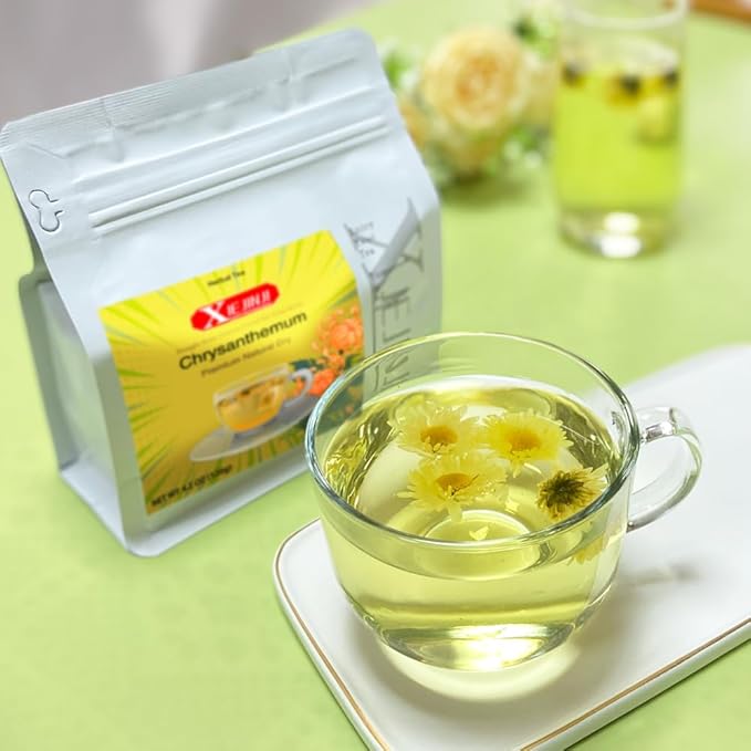 Chrysanthemum Tea - 100% Pure Premium Natural Dried Fetal Chrysanthemum(4.2oz/120g), Caffeine-Free