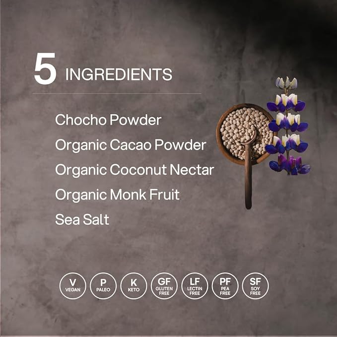 Mikuna Vegan Protein Powder (Cacao, 15 Servings) - Plant Based Chocho Superfood Protein - Dairy