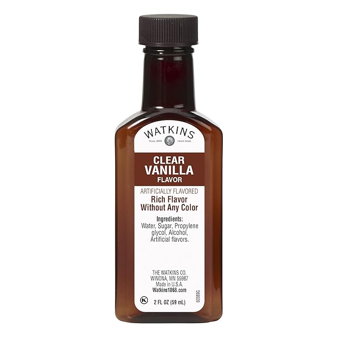 Watkins Clear Vanilla Flavor, 2 Fl. Oz. (Pack of 12) (Packaging may vary)