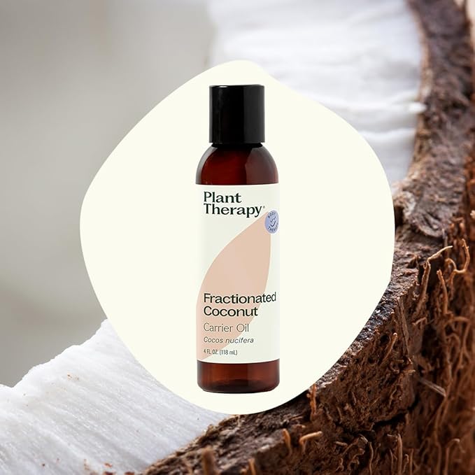 Plant Therapy Fractionated Coconut Oil for Skin, Hair, Body, Diluted Essential Oils, 100% Pure