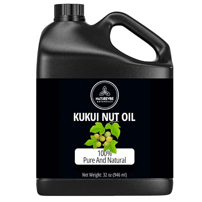 Naturevibe Botanicals Kukui Nut Oil 32 Ounces | 100% Pure and Natural | Great for Skin Care and