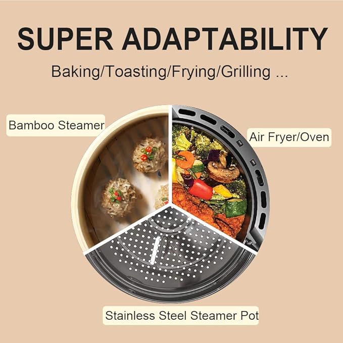 Numola Air Fryer Parchment Paper Liners, 100 Pcs Air Fryer Disposable Papers Liner for Baking, 10