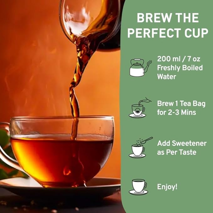 HANDPICK, Organic English Breakfast Black Tea Bags (100 Count) USDA Organic, Non-GMO | Strong