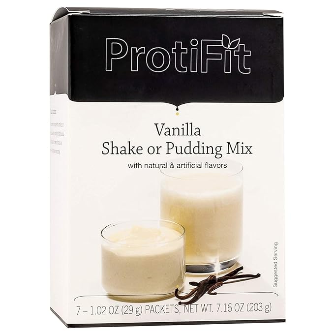 PROTIFIT - High Protein Pudding/Shake Mix, 15g Protein, Low Calorie, Low Fat, Low Carb, Aspartame