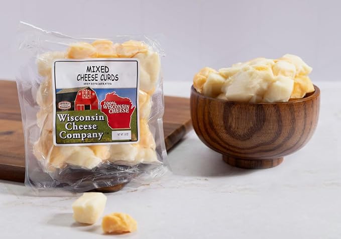 Wisconsin Cheese Company - 100% Wisconsin Cheese Curd Variety Sampler Gift Box - (Pack of 7) | Huge