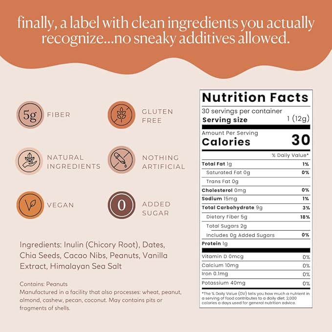 Fiber Supplement - 5g Daily Fiber Bite - Supports Regularity, Digestion and Gut Health - All