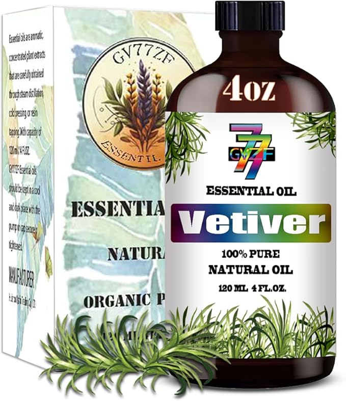 Vetiver Essential Oil (4 oz/120 ml) ??Vetiver Oils for Aromatherapy, diffusers, humidifiers, Home