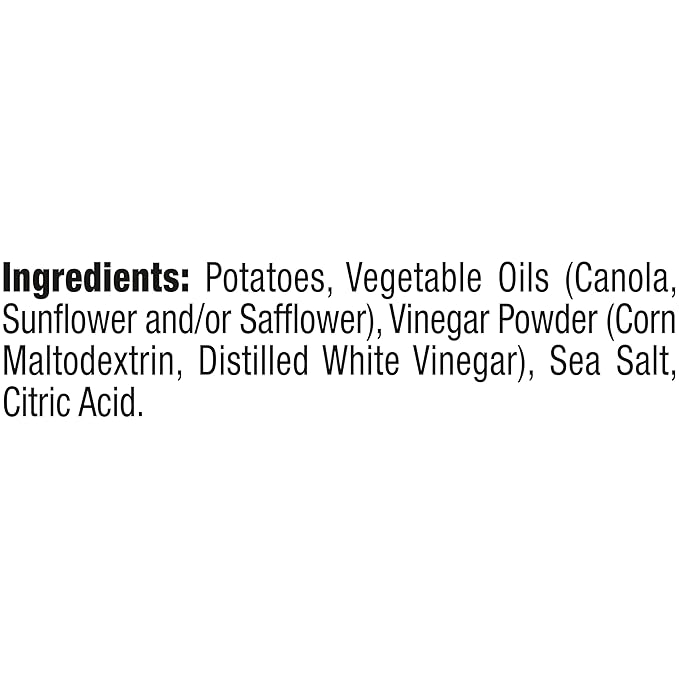 Kettle Brand Sea Salt and Vinegar Kettle Potato Chips, Gluten-Free, Non-GMO, 7.5 oz Bag (Pack of 12)