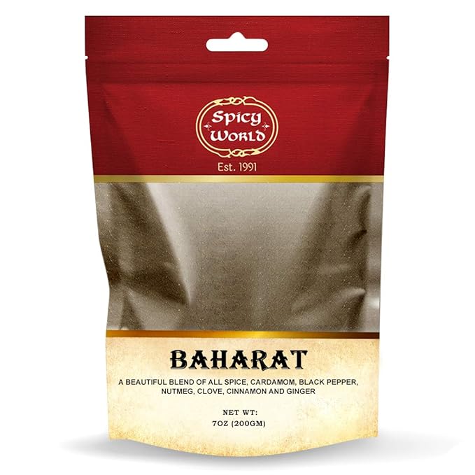 Spicy World Baharat Spice Blend 7 Oz - Middle Eastern Mixed Spices Seasoning - No Additives No