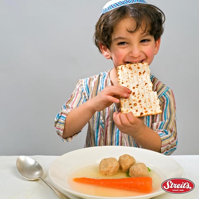 Streit's Moonstrips "Onion & Poppy" Matzo - Thin & Crispy, Non-GMO, Low Sodium, Low Fat, Vegan