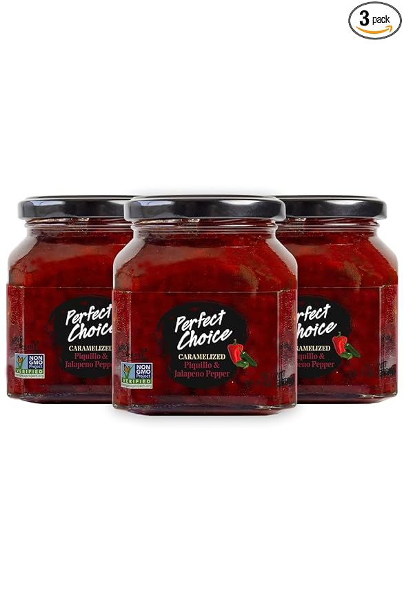 Perfect Choice Caramelized Red Pepper & Jalapeño - Sweet & Slightly Spicy Spread Ready-to-serve Dip