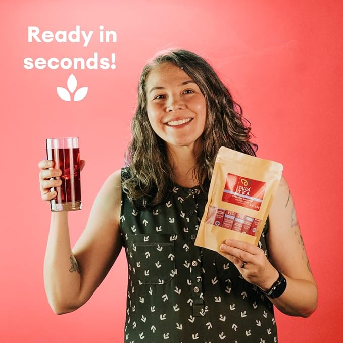 Cusa Tea & Coffee | Everyday Wellness Herbal Tea | Premium Caffeine Free Instant Tea | Hot & Iced