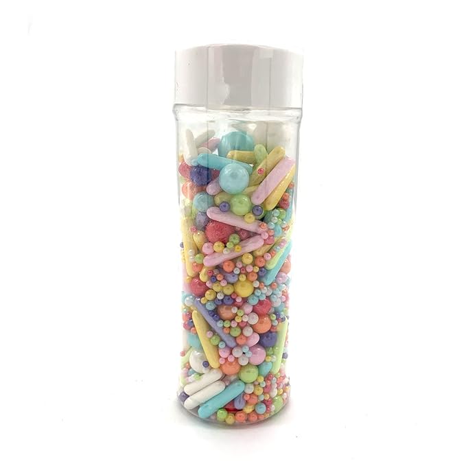 Rainbow Sprinkle Mix Pearl Sugar Candy Mix Size Baking Cake Decorations Cupcake Toppers Cookie