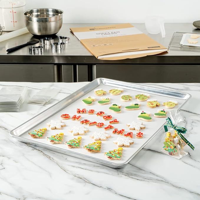 Restaurantware Pastry Tek 16 x 24 Inch Parchment Paper Sheets 200 Greaseproof Baking Sheets For