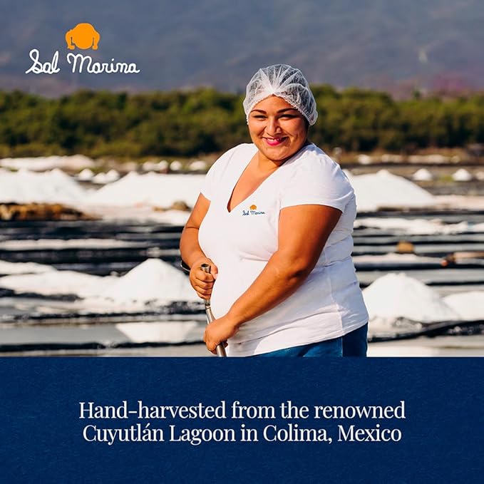 SAL MARINA | Unrefined Colima Sea Salt 9 lbs - Harvested Hand | Kosher Salt 100% Natural - Vegan