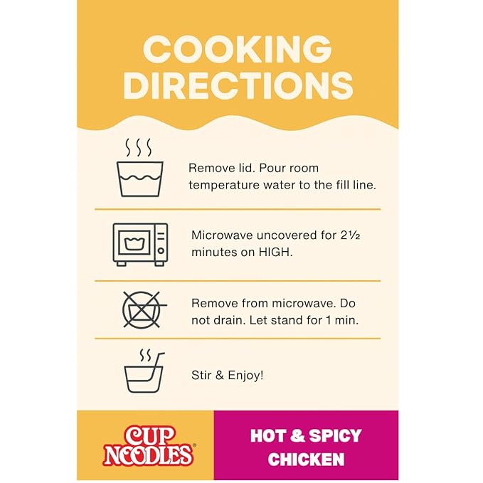 Nissin Cup Noodles Protein Ramen, Chicken Flavor Spicy Ramen with Bone Broth, 16g Protein, 2.54
