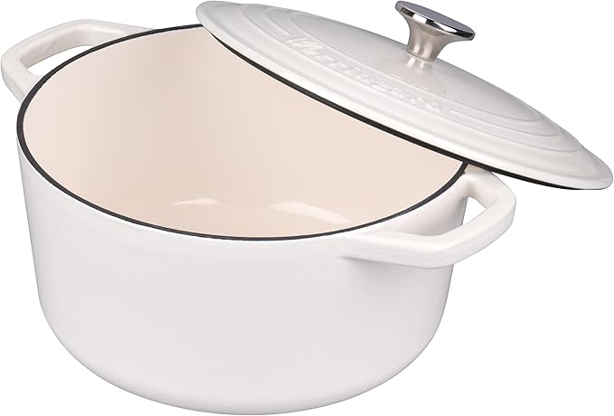 Enameled Cast Iron Dutch Oven Pot with Lid, for Bread Baking, Round Bread Oven- include Sourdough