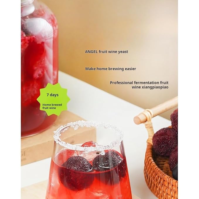 Wine Yeast for Fruit Wine,Make Fruit Wine at Home (3g/10 bags) 1.05oz ?œ酒?µ母ï¼?g/10袋）1.05oz