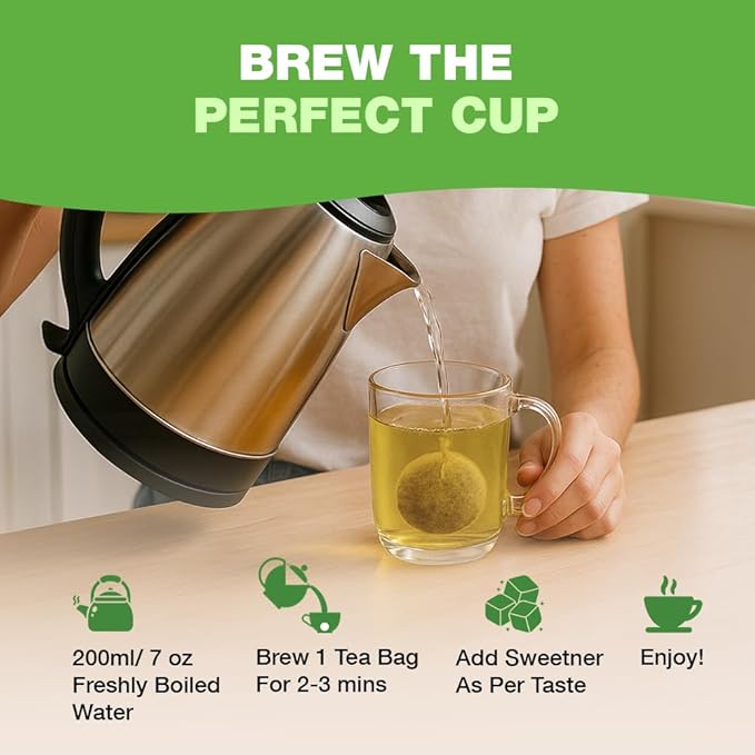 HANDPICK, Organic Moringa Tea Bags (100 Count), Pure Moringa Leaves | Authentic Indian Origin |