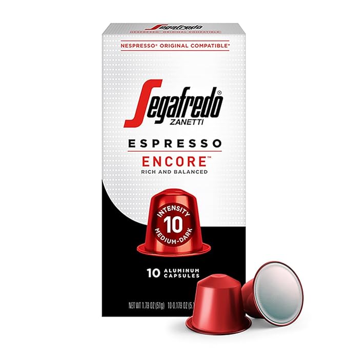 Segafredo Zanetti Espresso Capsules – Aluminum Pods for Nespresso Original Machines – Medium-Dark