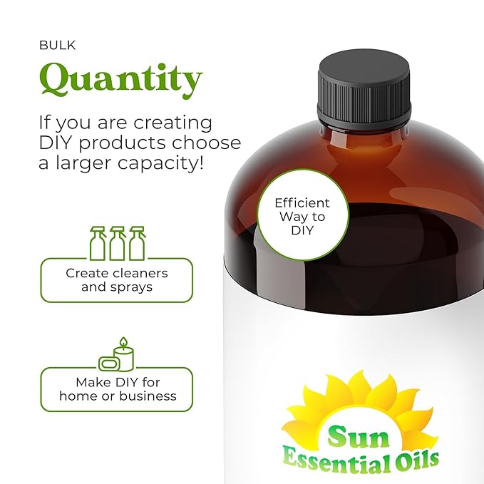 Sun Essential Oils - Wintergreen 4oz Bottle for Humidifier, Diffuser, Aromatherapy, Soap and Candle