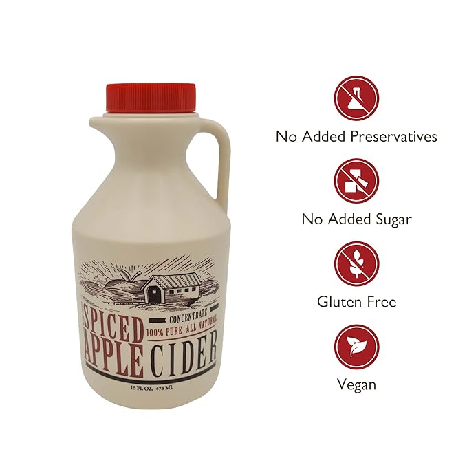 Mountain Cider Apple Cider Concentrate | Spiced Hot Apple Cider Drink | 16 fl. oz (16 servings)