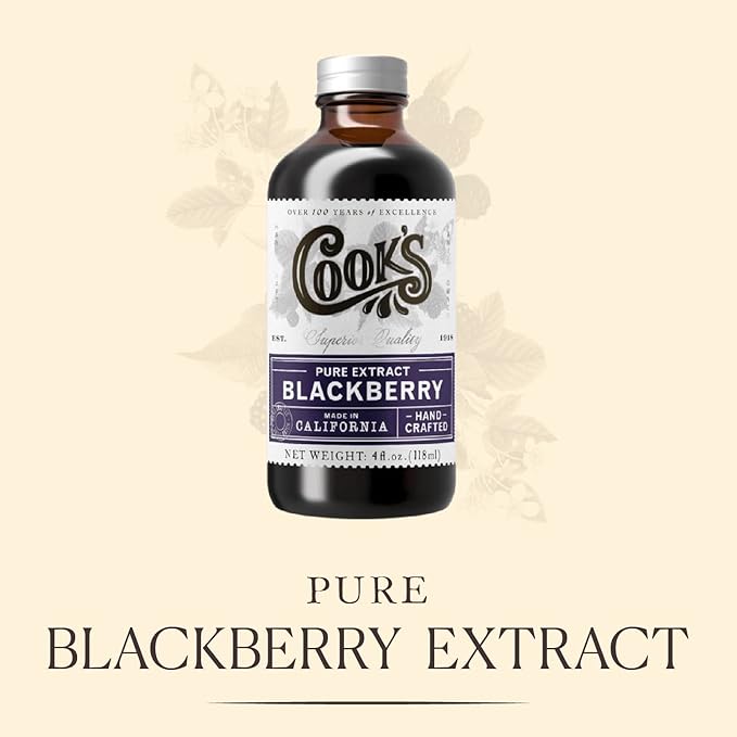 Cook's, Pure Blackberry Extract for Jams, Jellies, Jellies, Candies, and Syrup, 128 Ounces ( 1